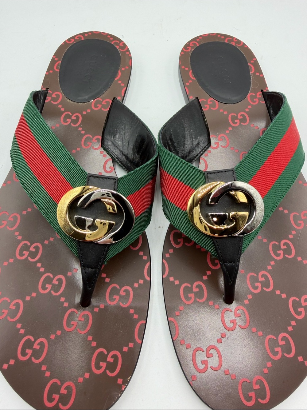Gucci Kika Interlocking GG Sandals Size 41 - Picture 3 of 9